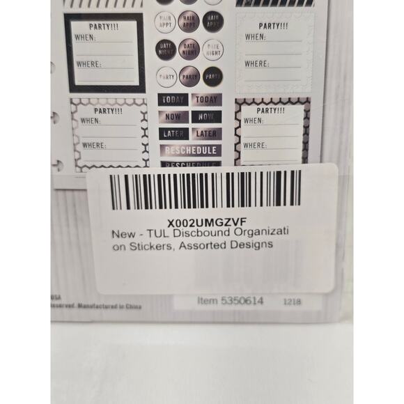 TUL Discbound Organizational Stickers All Purpose 4 Sheets New Sealed - Picture 3 of 4